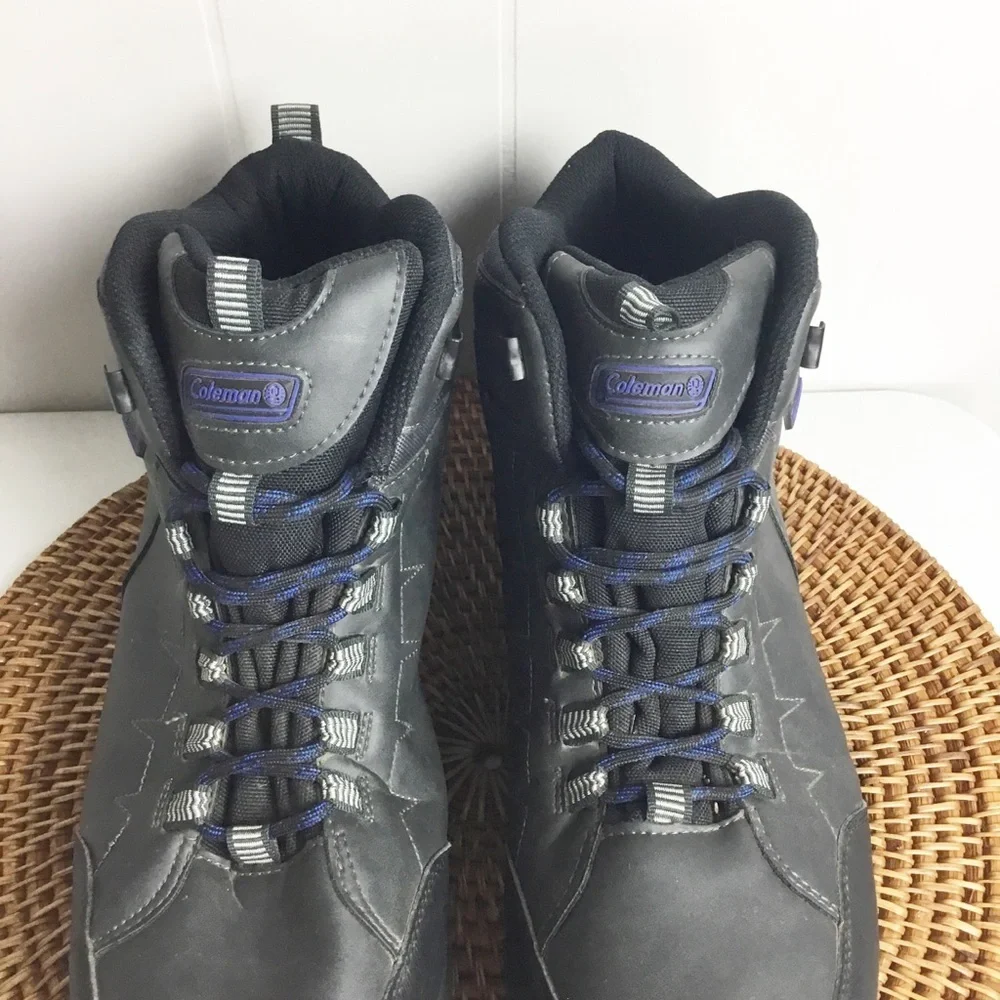 Coleman Hiking Boots Mens Black & Blue Size 13
